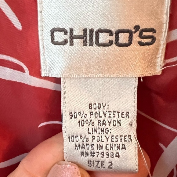 CHICO’S Women’s Fall Blazer Size 2 - Picture 4 of 5